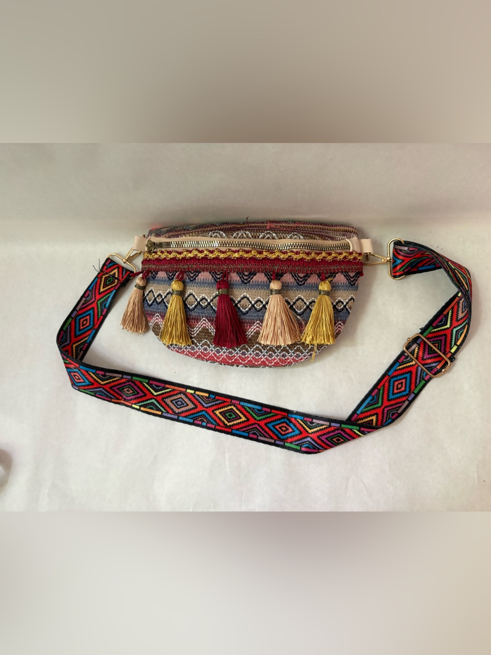 Boho Tassel Waist Pack/Crossbody Bag